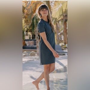 RIPSKIRT| T-Shirt Dress in Graphite